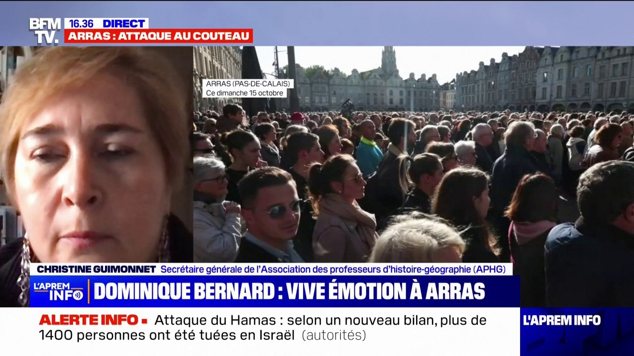 Christine Guimonnet, secrétaire générale de l'APHG: "C'est extrêmement violent d'apprendre qu'on tue un professeur, quelqu'un qui est là pour aider les élèves (...) pour diffuser le savoir"