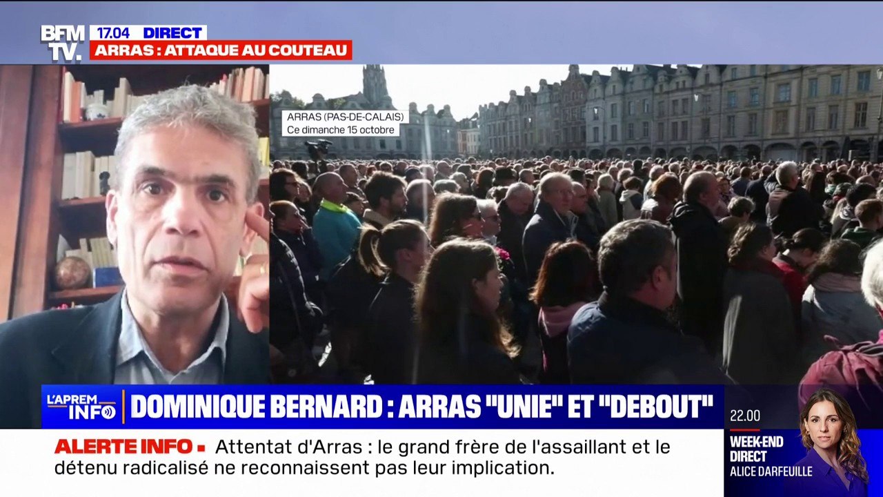 Martin Doussau, professeur de philosophie du lycée Gambetta et témoin de l'attaque à Arras: "C'était important de pouvoir se voir les uns et les autres et de pouvoir partager cette peine"