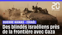 Guerre Hamas - Israël : Un convoi de véhicules blindés israéliens près de la frontière de Gaza