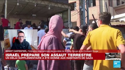 Bande de Gaza : "On a déjà perdu des membres de nos équipes" du Croissant-Rouge à Gaza