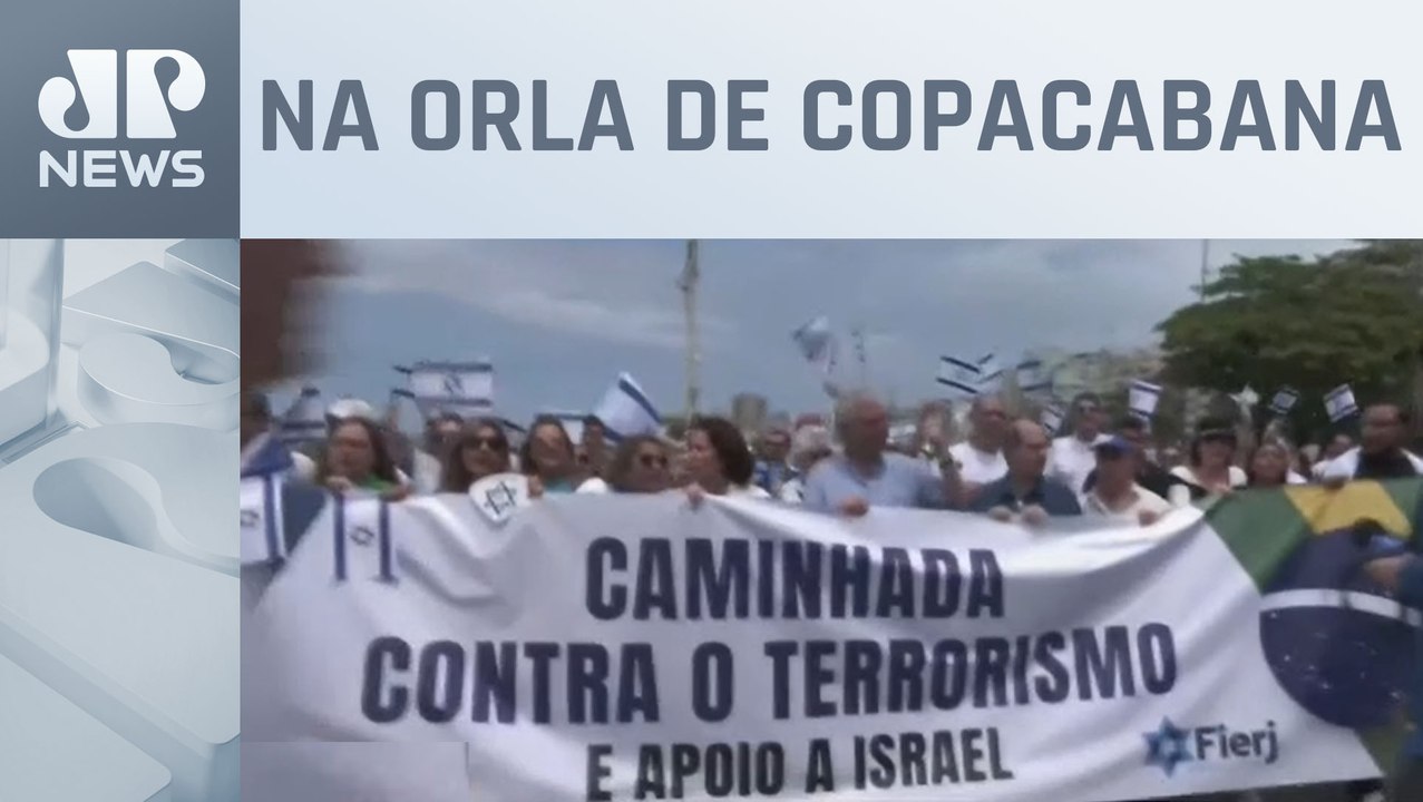 Rio de Janeiro tem protestos em apoio ao povo d...