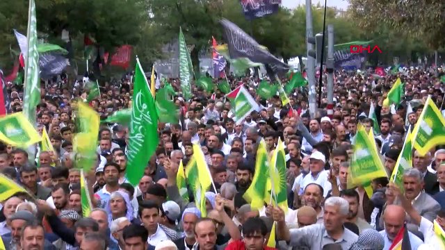 Diyarbakır'da 'Aksa Tufanı'na Destek Mitingi Düzenlendi