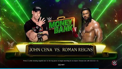John Cena VS Roman Reigns Money in The Bank WWE