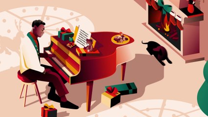 Nat King Cole - Hark! The Herald Angels Sing (Visualizer)