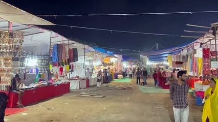 शहर के कॉलेज मैदान में दशहरा मेले का उद्घाटन