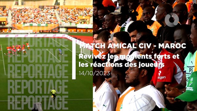 Match amical Côte d'Ivoire vs Maroc : Revivez les moments forts et les réactions des joueurs