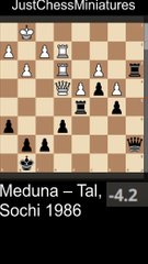 Mikhail Tal recovers a Rock and wins a Pawn