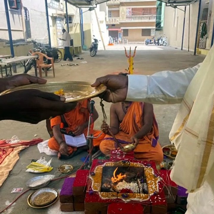 Doddammadevi temple, Navaratri First Day Havan Pujan