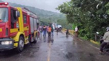 Muerte de migrantes al caer autobús en abismo en Honduras
