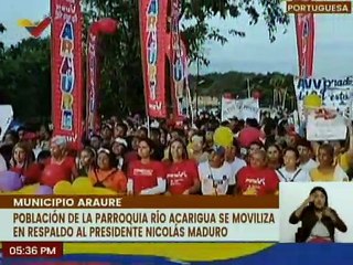 Portuguesa | Habitantes de la pqa. de Río Acarigua se movilizan en respaldo al Presidente Maduro