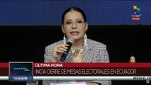 Inicia cierre de mesas electorales en Ecuador