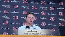 Joe Burrow Reacts to Bengals' Win Over Seahawks