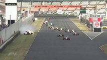 Japanese F4 2023 Autopolis Race 2 Restart Okumoto Huge Crash