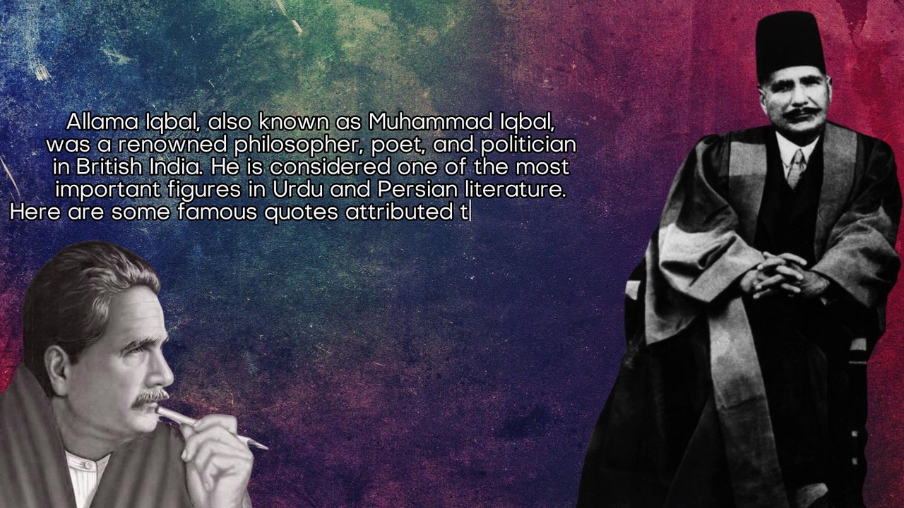 Allama iqbal quotes | The great poet | Greatest poet in the world | Iqbal the Poet
