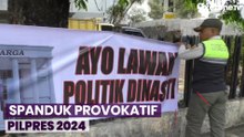 Puluhan Spanduk Provokatif di Kawasan Elite Menteng Diturunkan Paksa