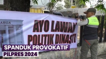 Puluhan Spanduk Provokatif di Kawasan Elite Menteng Diturunkan Paksa