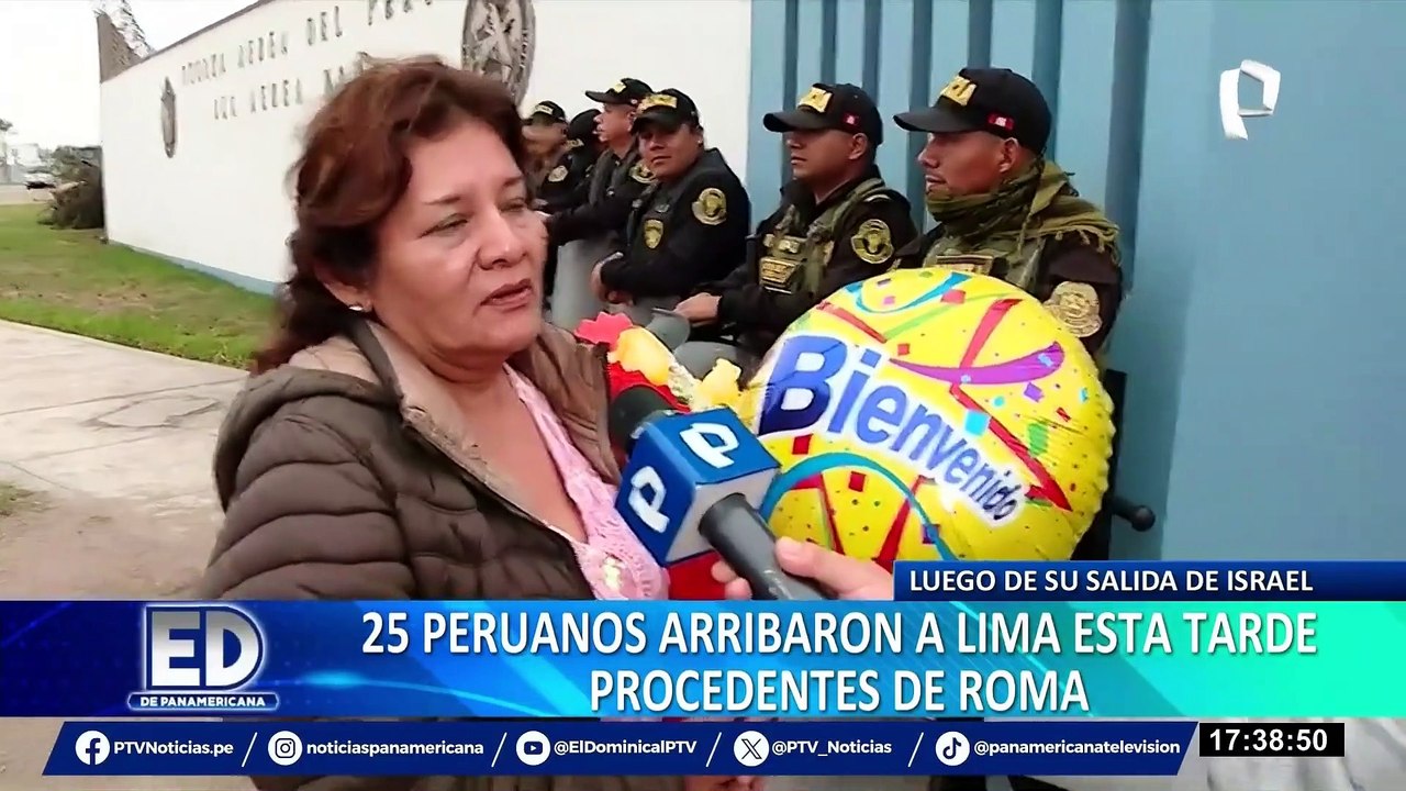 Guerra en Israel: arriban a la capital 25 peruanos repatriados desde el medio oriente