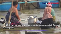 Kekeringan Ekstrem, Warga Muaro Jambi Konsumsi Air Sungai Batanghari
