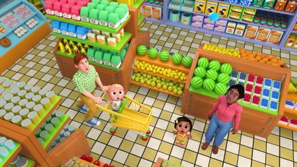 Humpty Dumpty Grocery Store  CoComelon NinasFamilia  Nursery Rhymes  Kids Songs