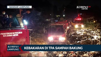 Tempat Pembuangan Akhir Sampah Bakung Terbakar