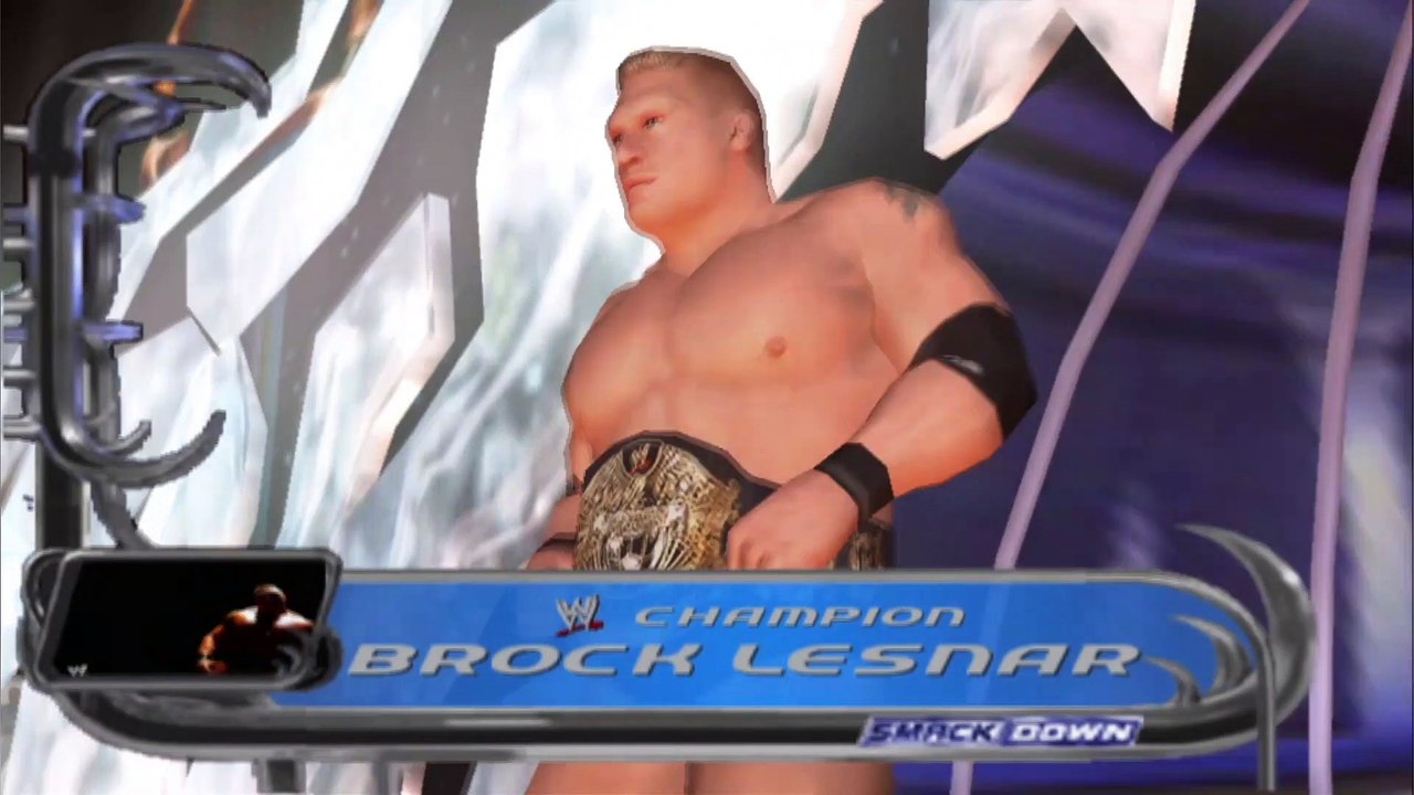 WWE Championship Brock Lesnar vs Chris Benoit SmackDown 4 Dec 2003 ...