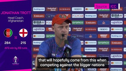 Afghanistan coach Trott hoping England win has a huge impact for the country