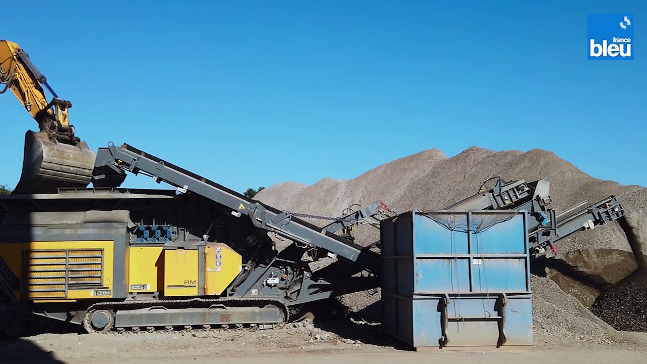 3/5 : le process de tri des graviers, sable et autres déchets