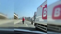 Salon de la moto dangereux sur l'autoroute du nord de Marmara