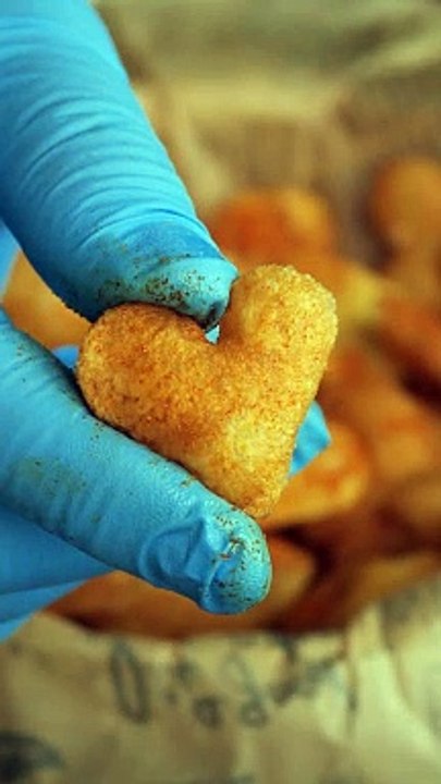 Heartbreak Crispy Food #food #crispy #foodie #recipe #cooking #heart #Gourmet