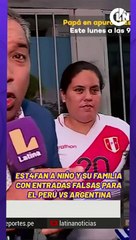 Niño descubre ser víctima de estafa con entradas al partido de Perú vs. Argentina