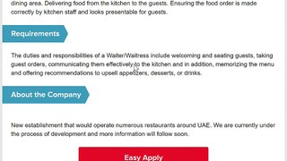 waiter jobs - dubai - uae - hotel jobs, restaurant jobs