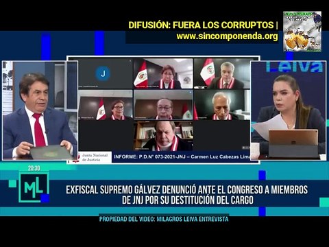 EXFISCAL SUPREMO TOMÁS GÁLVEZ LANZA DURAS CRÍTICAS A LA JNJ