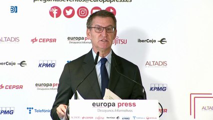 Feijóo advierte de "contundencia" contra Sánchez