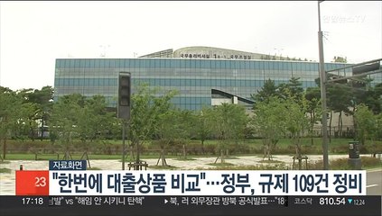 "한번에 대출상품 비교"…정부, 규제 109건 정비
