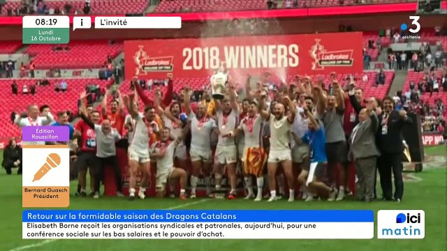 Bernard Guasch, président des Dragons Catalans, invité de France Bleu Roussillon