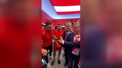 Cumhurbaşkanı Erdoğan'dan A Milli Futbol Takımı'na tebrik telefonu