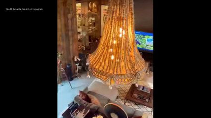 Amanda Holden enjoys "wonderful" stay at Port Lympne animal park near Hythe