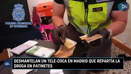 Desmantelan un tele-coca en Madrid que repartía la droga en patinetes
