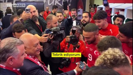 Cumhurbaşkanı Erdoğan'dan A Milli Takım'a tebrik telefonu