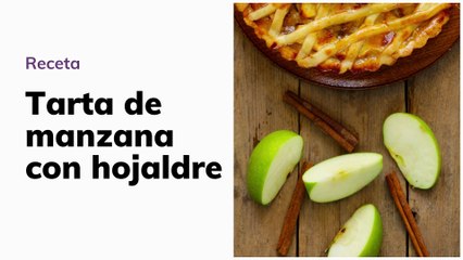 Receta: Tarta de manzana con hojaldre