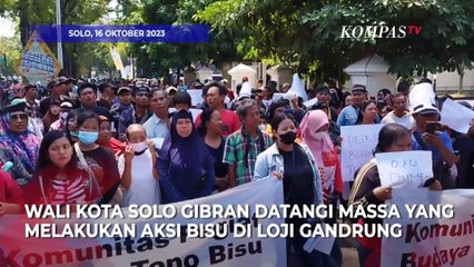 Begini Momen Koordinator Demo di Solo Terdiam Bertemu dengan Gibran