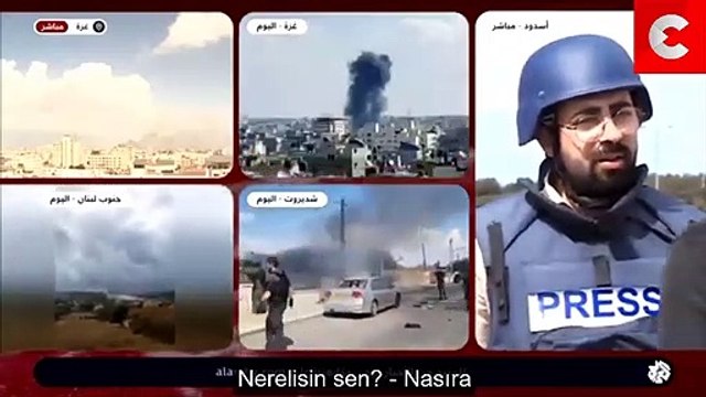 İsrail polisi kameranın önüne geçip tehdit savurdu