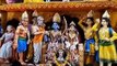अयोध्या के राम मंदिर की झांकी में राम राज्या​भिषेक की झलक, माता के दरबारों में भक्तों की भीड़