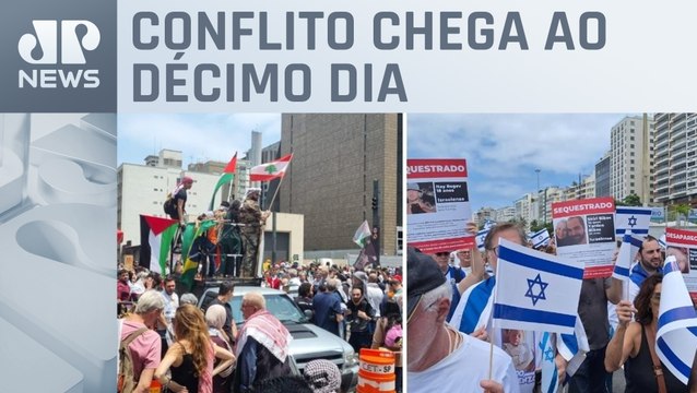 Manifestações pró-Israel e pró-Palestina se alastram ao redor do mundo