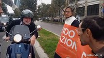 Gli attivisti di Ultima Generazione bloccano traffico a  Milano