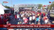 Konya Yarış Maratonu'nda İyilik için koştular