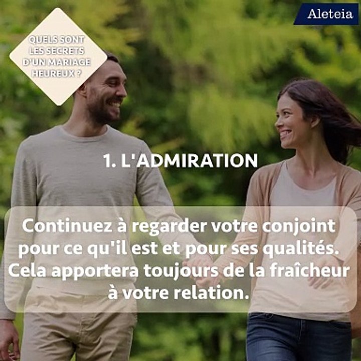 [VIDÉO] Cinq choses à faire pour avoir un mariage qui dure