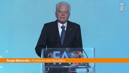 Mattarella "Un delitto rendere cibo e acqua strumenti di guerra"