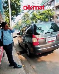 ऑपेरा हाऊस परिसरातील बेस्ट बस स्टॉप समोरच गाड्यांची पार्किंग, प्रवाशांची गैरसोय