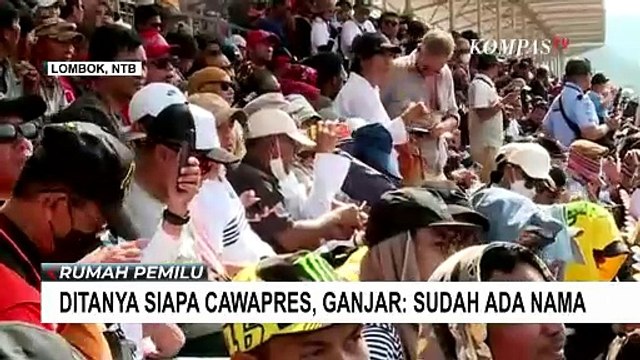 Ditanya soal Bakal Cawapres, Ganjar Pranowo: Sudah Ada Nama